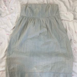 empire waisted jean dress